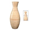 Hastings Home Hastings Home Handcrafted 20 inch Tall Decorative Classic Floor Bamboo Vase for Plants (Black) 912835JYV